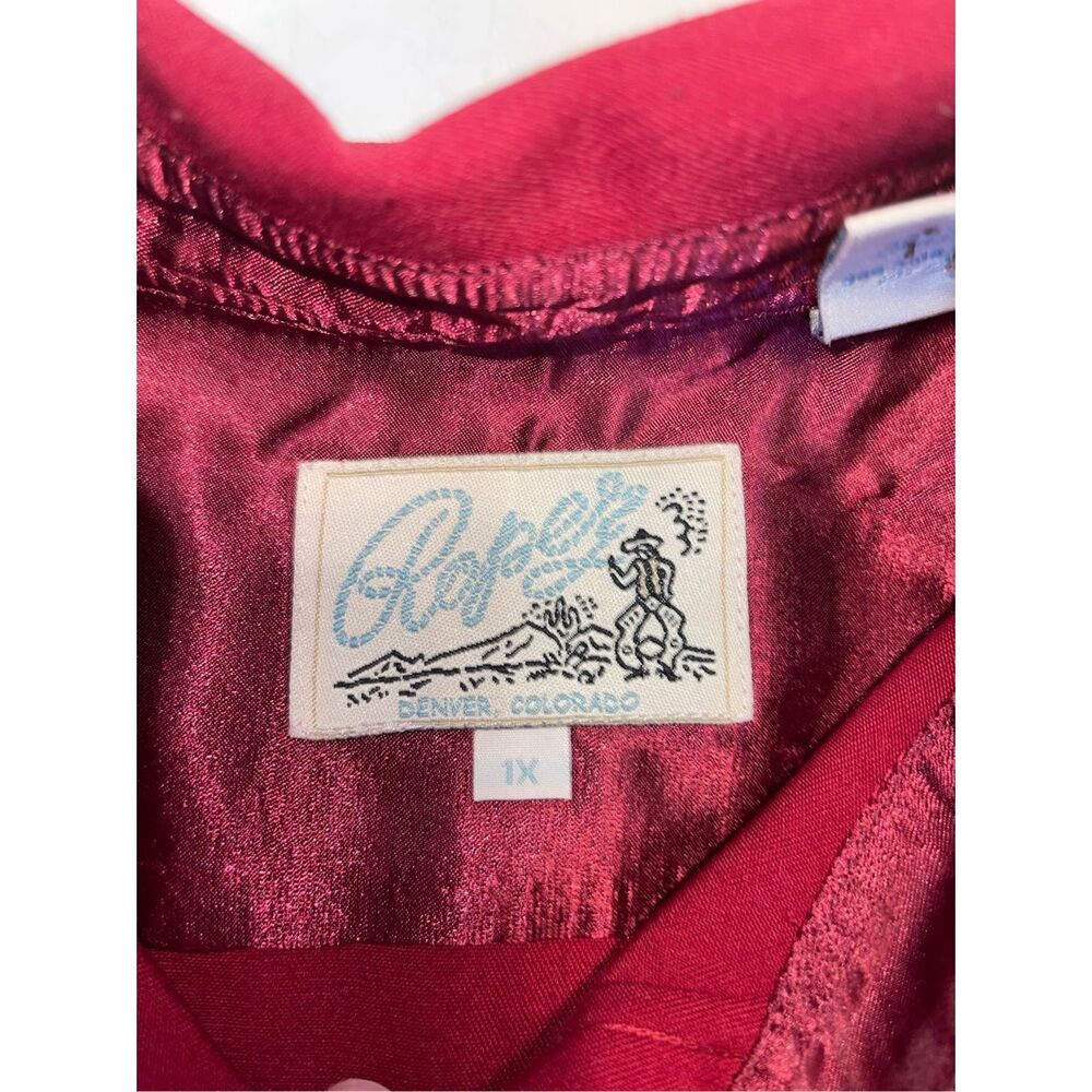 Roper Red Western Embellished Snap-Front Shirt - Picture 4 of 7